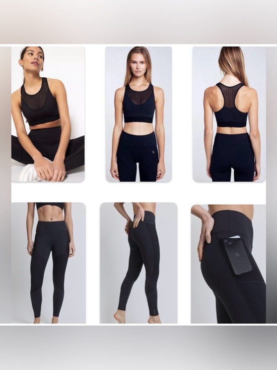 RectoVerso Pants - NWT Lot of 2x [RectoVerso] Rebel High-Waist Leggings, Eclips Sports Bra Womens L
